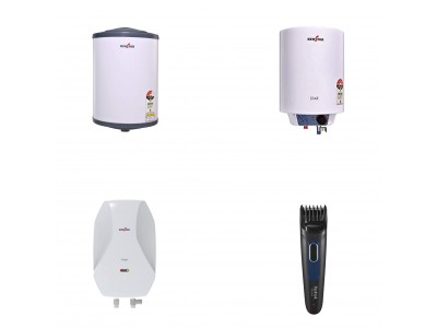 Combo of Fuego 3 Ltr, Star 6 Ltr, Fresh 10 Ltr, Fresh 15 Ltr Water Heater - 2 Nos and Get 1 pc Tefal Stylis Trimmer Free