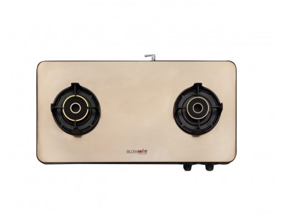 Blowhot Sapphire SS Gold 2 Burner Gas Stove 