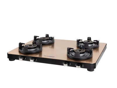 Blowhot Sapphire SS Gold 4 Burner Gas Stove 