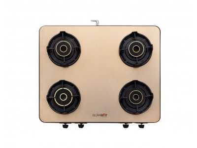 Blowhot Sapphire SS Gold 4 Burner Gas Stove 