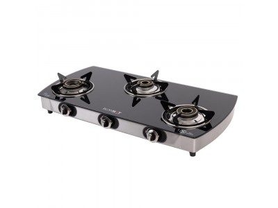 Blowhot Jasper 3B Black auto Heavy pan stand Glass top gas stove