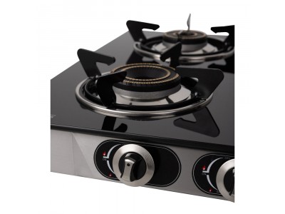 Blowhot Jasper 4B Black Auto Ignition Glass top gas stove