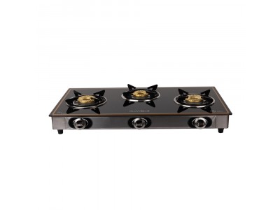 Blowhot Pearl 3 burner glass top Auto Ignition Gas Stove