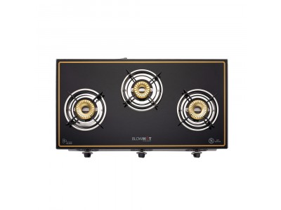 Blowhot Pearl 3 burner glass top Auto Ignition Gas Stove