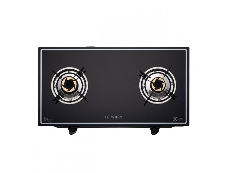 Blowhot Opal 2 Burner Non Auto Glass Top  Gas Stove