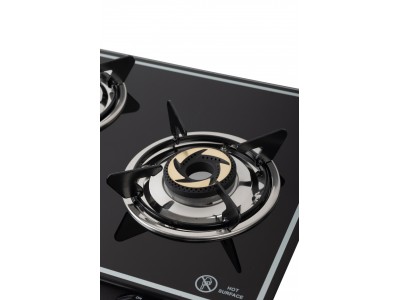 Blowhot Opal 3 Burner Non Auto Glass Top  Gas Stove