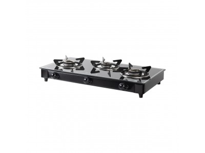 Blowhot Opal 3 Burner Non Auto Glass Top  Gas Stove