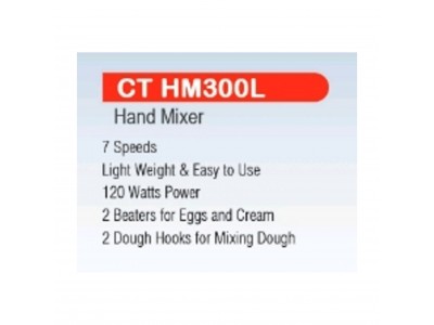 Castor Hand Mixer/Egg Beater CT HM 300L