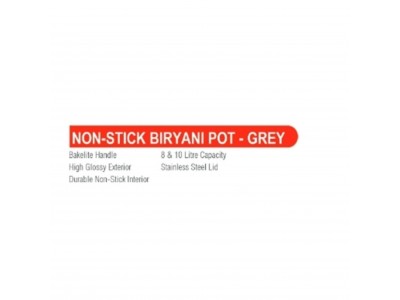 Castor Non-Stick Biryani Pot Grey CT BP 800SSL