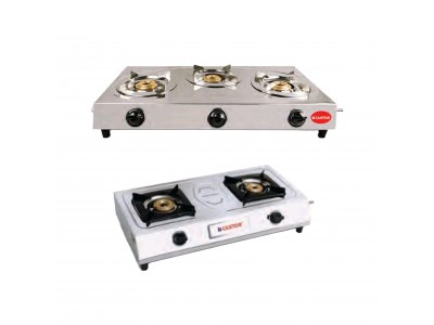 Combo Of Castor Stainless Steel Gas Stove CT GS03FS & SS Platinum
