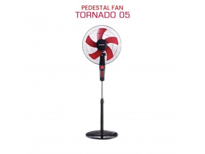 Castor High Speed Pedestal Fan 5 Leaf Tornado 05