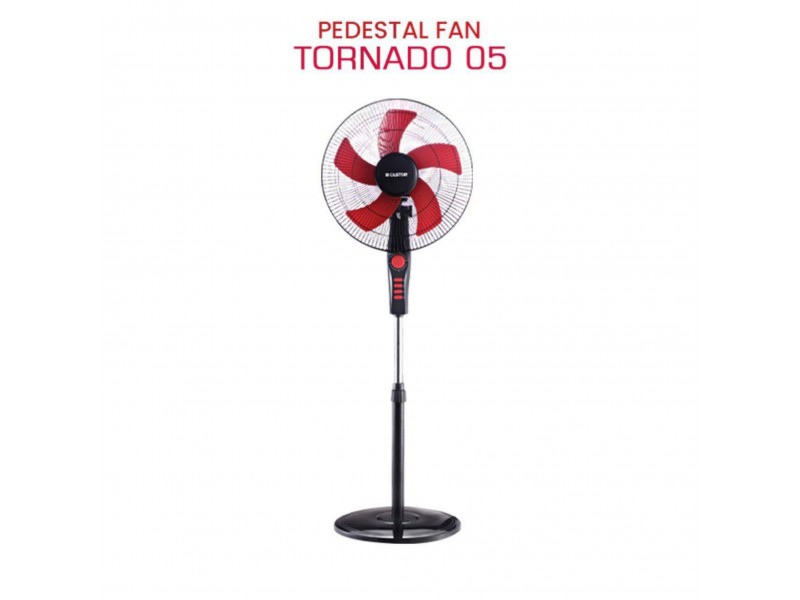 Castor High Speed Pedestal Fan 5 Leaf Tornado 05