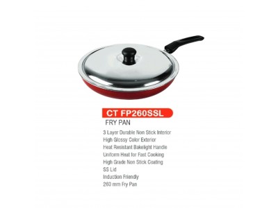 Castor Fry Pan with SS Lid CT FP280SSL
