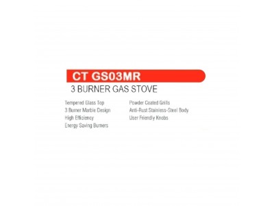 Castor 3 Burner Gas Stove-CT GS003MR