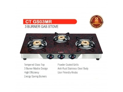 Castor 3 Burner Gas Stove-CT GS003MR