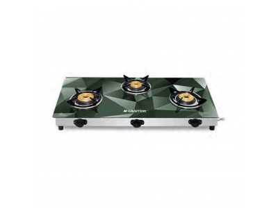 Castor 3 Burner Slim Indian Auto Ignition Gas Stove-CT AGS03DD