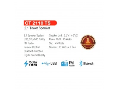 Castor 2.1 Multimedia Speaker (CT2110TS)