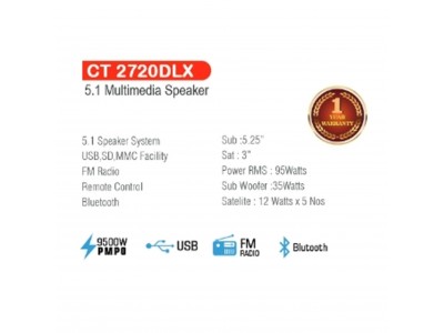 Castor 5.1 Bluetooth Multimedia Speaker CT 2720 DLX
