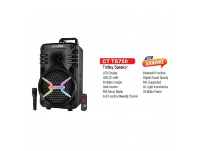 Castor Trolly Bluetooth Speaker 25W CT TS700