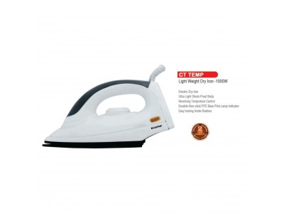 Castor Temp Light Weight Dry Iron 1000W