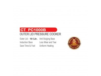 Castor Aluminium Pressure Cooker 10 Ltr