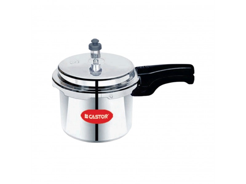 Castor Aluminium Pressure Cooker 3 Ltr