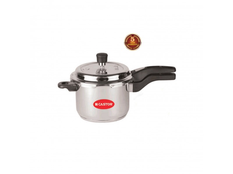 Castor Steel Pressure Cooker 3 Ltr-CTSS 03PC