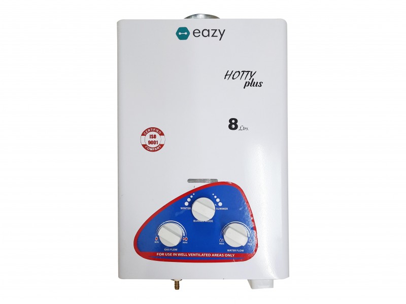 Eazy Gas Geyser Hotty-Plus-PC02 8L (1kg, 3 Liner)