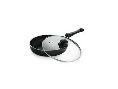 Nirlon Induction Fry Pan with Glass Lid 24cm