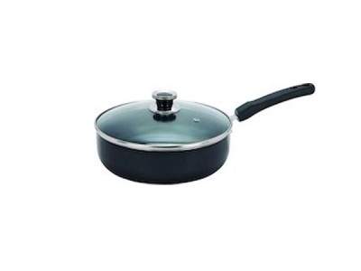 Nirlon Induction Fry Pan with Glass Lid 24cm