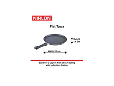 Nirlon Induction Flat Tawa 26cm