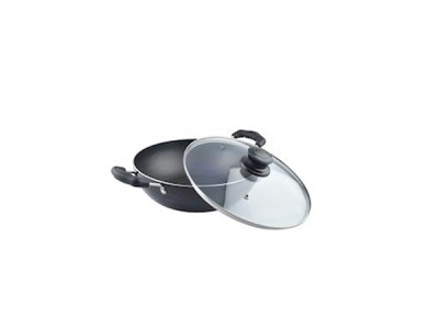 Nirlon Induction Deep Kadai With Glass Lid 3Ltr