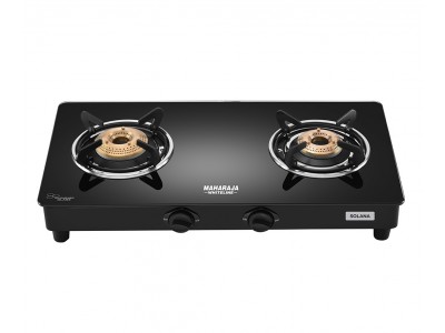 Maharaja Whiteline 2 Burner Solana Glasstop Gas Stove