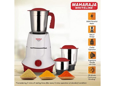 Maharaja Whiteline Unigrind 500W 3 Jar Mixer Grinder