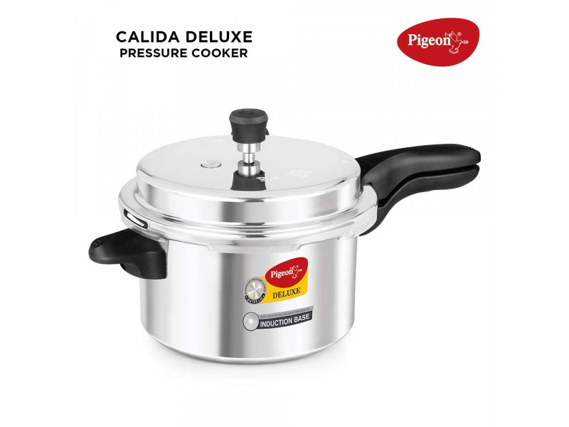 PIGEON CALIDA DELUXE ALUMINIUM PRESSURE COOKER(5LTR)