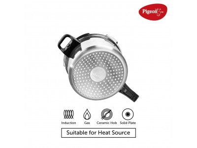 PIGEON INOX STAINLESS STEEL PRESSURE COOKER 5 LITRE