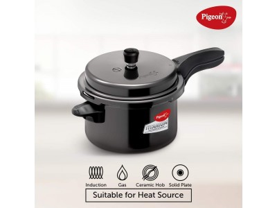 PIGEON TITANIUM OUTER LID PRESSURE COOKER(5 LITRE )