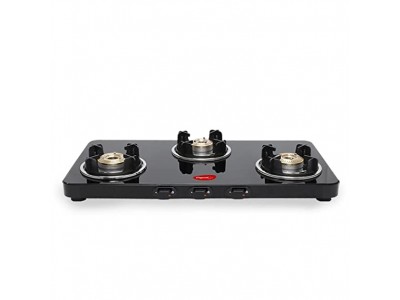 Pigeon Sleek 3 Burner Ultra Slim Gas Stove with Glass Top