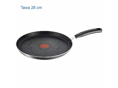 TEFAL DELICIA SET TFK (TAWA 26, FRYPAN 24, KADAI 24, LID, SPATULA) GREYISH BLACK