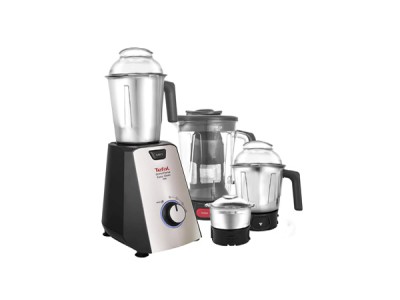 Tefal Grindforce Easyclean 750-Watt Mixer Grinder with 3 SS Jars + Blender