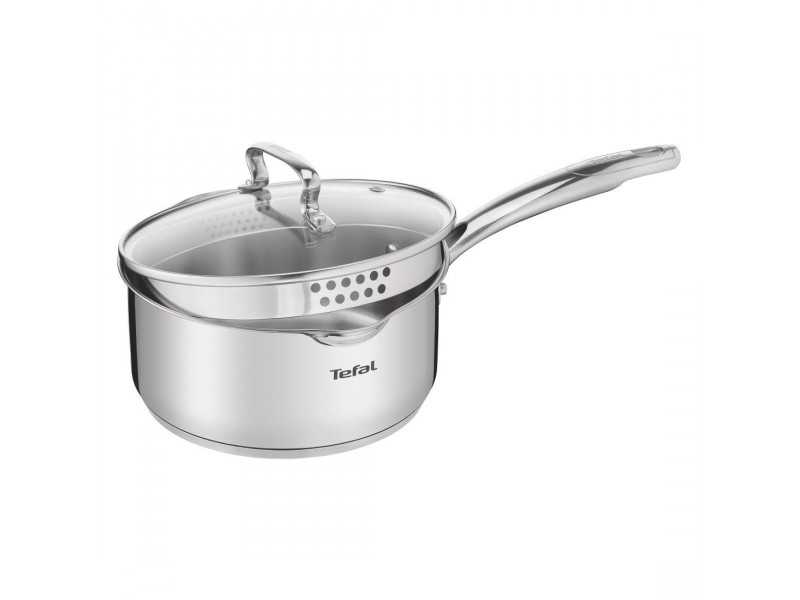 Tefal Duetto Plus Sauce Pan 16 cm with Glass Lid SS