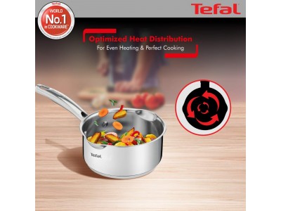 Tefal Duetto Plus Sauce Pan 18 cm with Glass Lid SS