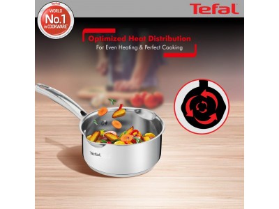 Tefal Duetto Plus Sauce Pan 16 cm with Glass Lid SS